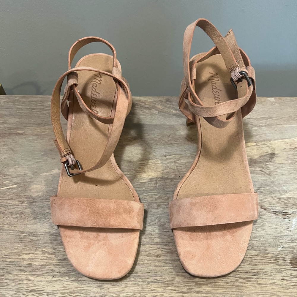 Madewell Kora Ankle Strap Sandal - Suede Ground Clay - Picture 9 of 9